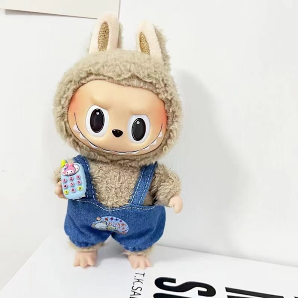 [HH] Labubu Kläder Märkesdesign Kläder Labubu Kläder Väska Skor Utsmyckning Dekorationer Förklädnad Bear cell phone overalls
