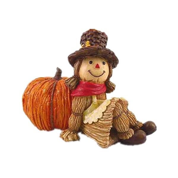 Halloween Dekoration Ornament Kürbis Ernte Figur Dekoration Kerzenhalter Dekoration 15x8x10cm