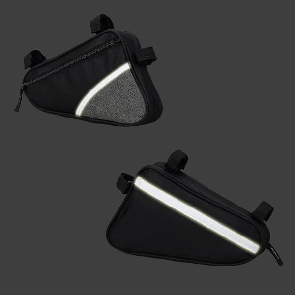 Gray Waterproof Bicycle Triangle Bag - Frame Bag, Triangle Bag for Bicycle Lock, Rain Jacket - Bicycle Frame Bag