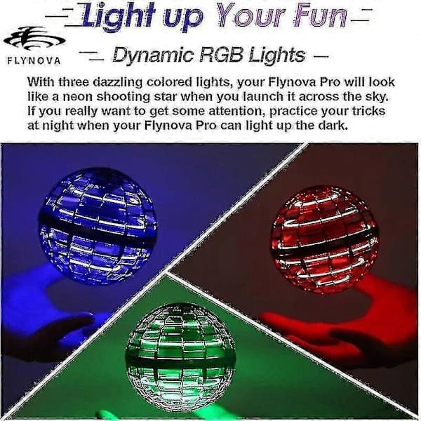 HA~3-pak Pro Hover Ball Ball Led Spinner Ball Orb Legetøj