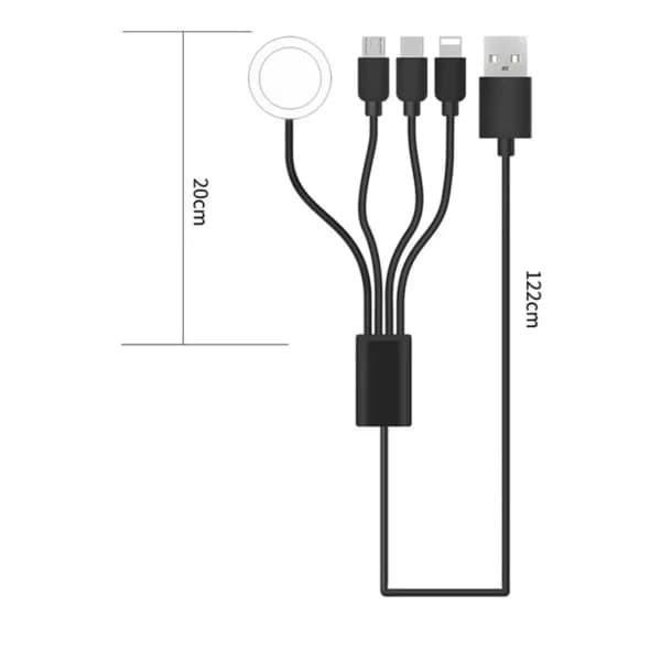 4 i 1 iWatch magnetisk trådløs ladestation