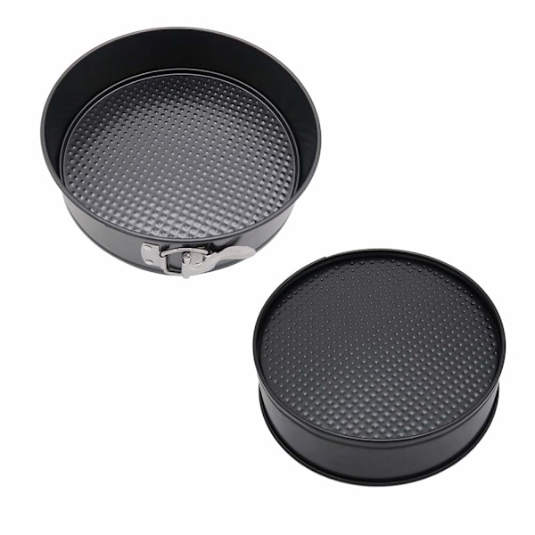 10 tommers non-stick låsekakeform i karbonstål Springform Pan Gresskarform Bakeware Kake Baking Former Kjøkken Tilbehør