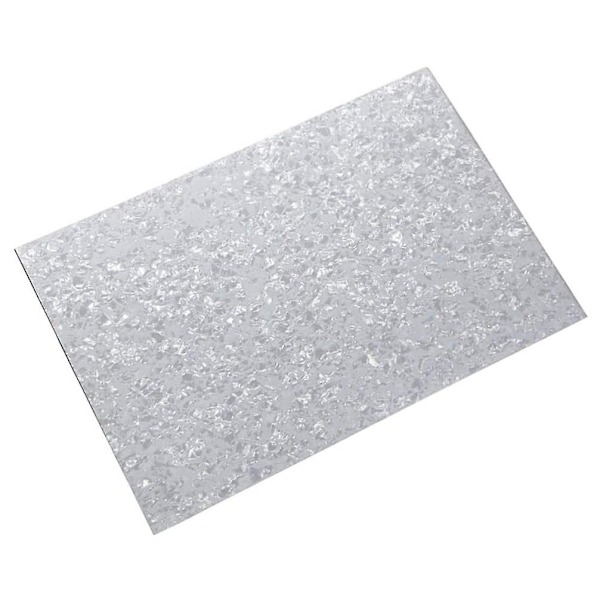 3-lags Pvc med pickguard materiale ark DIY ubeskåret 16,9x11,4x0,09 tommer, perlemorhvid