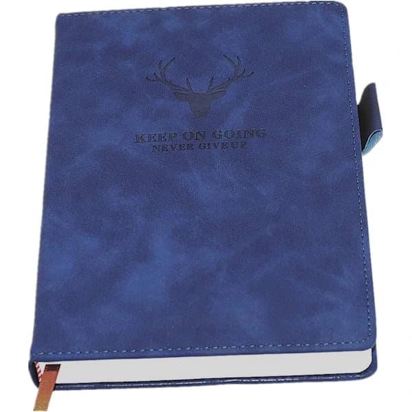 Premium A5 Notatbok - 21x14,5 cm - 360 Sider - Høykvalitets Papir Blå