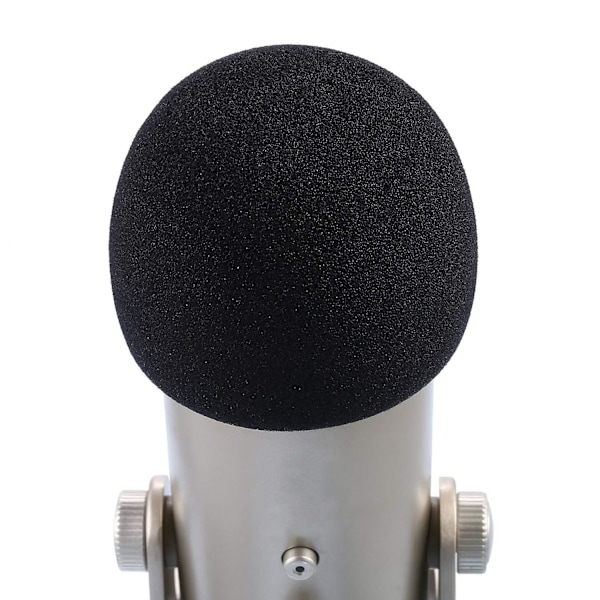 Mikrofondeksel Svamp Mikrofon Vindskjerm For Blue Yeti, Yeti Pro Kondensatormikrofon (svart, 3-pakning)