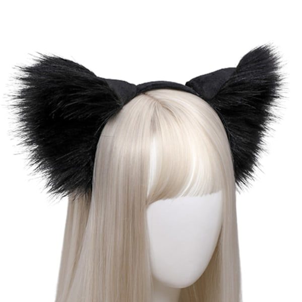 HH-Eläin Kettu Kissan Korvat Hiuspanta Halloween Juhlat Nainen Puku Hiustarvikkeet Cosplay Puku Hiustarvikkeet (Peruukit Eivät Sisälly) Valkoinen