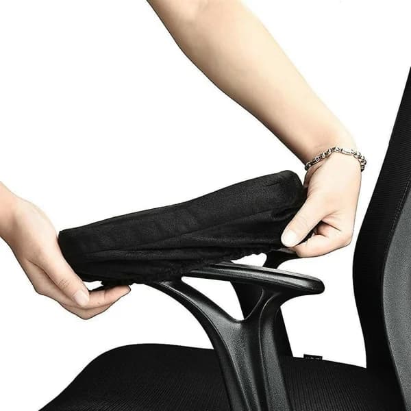 HA 2-pack ergonomiska armstöd i memory foam för stolar, bekväma armstöd för kontorsstolar