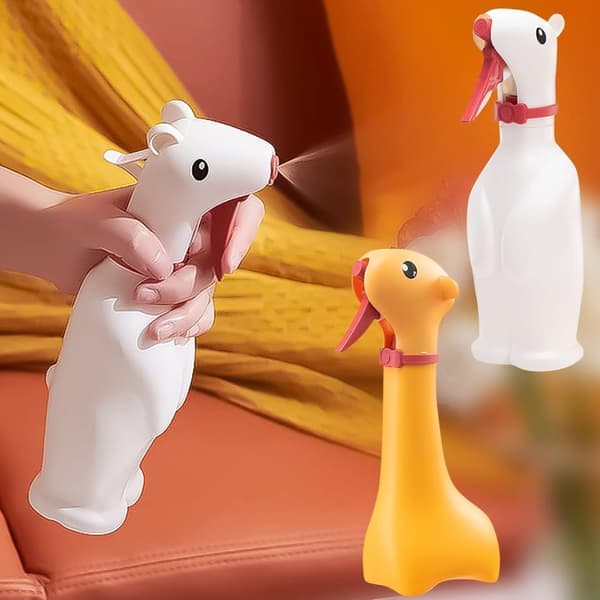 Vandforstøver til Børn - 500ml Dyrsprøjte - Girafform - Gul - Til Planter og Rengøring