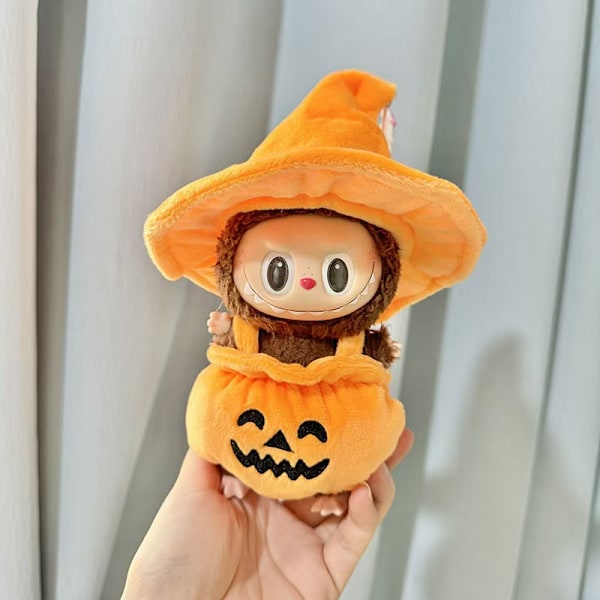 [HH] 17cm Labubu Popmarts Vaatteet ja Asusteet Nukke Macaron Paita Setti Täytetty Pehmo Sopii Vain Kangas 17CM 59