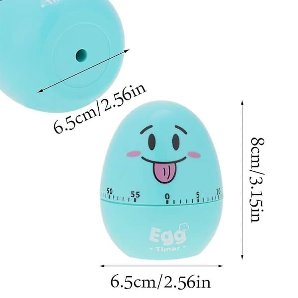 Kitchen Timer, 55 Minute Time Reminder Mechanical, Plastic Cartoon Cute Egg Manual Timer Kitchen Cooking Tools For Home Decoration