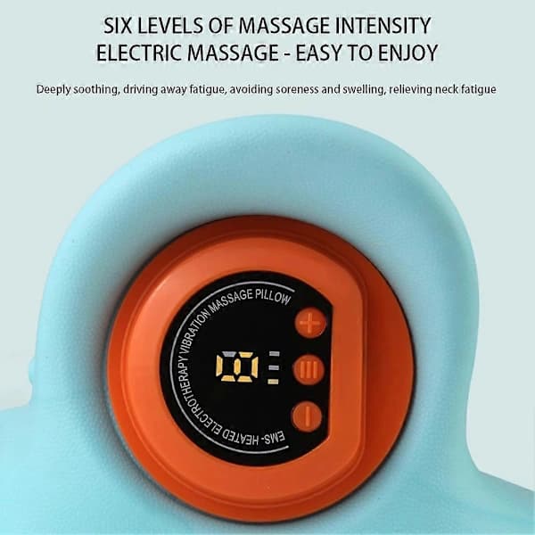 EMS-Elektroterapi Värmande Nackkudde Uppladdningsbar Nackmassagekudde Perfekt Presentidé