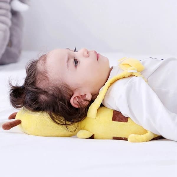 Babyhuvudskyddskudde, säkerhetskudde för småbarn, med örngott
