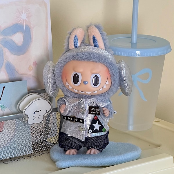 [HH] Labubu Kläder Blind Box Universal Sittande Plyschleksak Tillbehör Labubu Designer Kläder