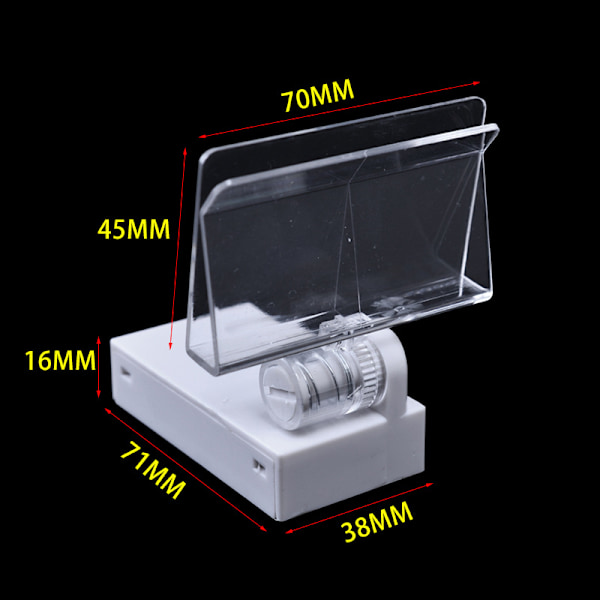 4 stk Magnet Plate Clamp Prislapper Stativ Skrivebordskilt Stativ Magnetklips Magnet Prisholder Magnet Skiltholder Prislapper Clamp