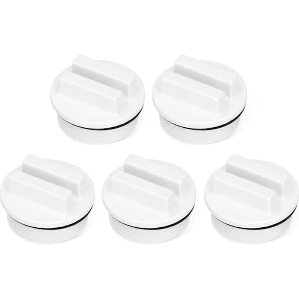 Pool Vinterplugger, 1 1/2 \" Poolreturplugg Gjenget Poolslangeplugger med O-ring for Pooler og Spa