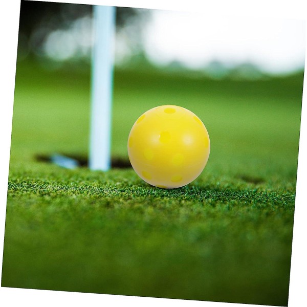 100 stk golf treningsballer HDPE hullball med hull