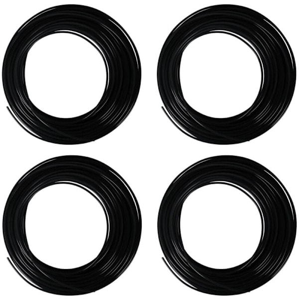 /HA/4x 1,75 mm PLA 3D-pen Filament 10M (Sort PLA)