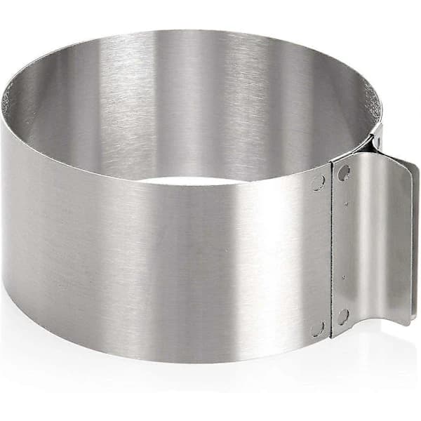Kakering med justerbar diameter fra 16 til 30 cm, rustfritt stål