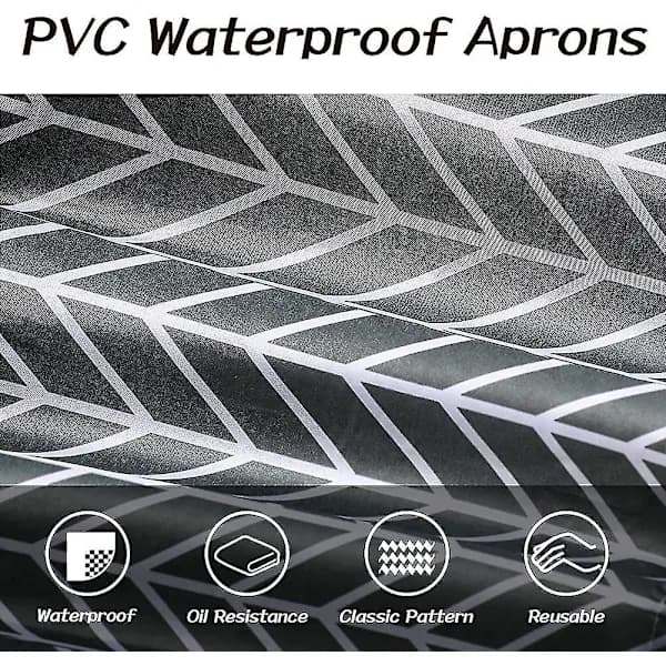 3 Pcs Women Waterproof Apron with Pockets Adjustable Aprons for Kitchen