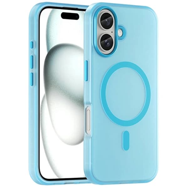 iPhone 16 Cover MagSafe Slim Mat Blå 41 41