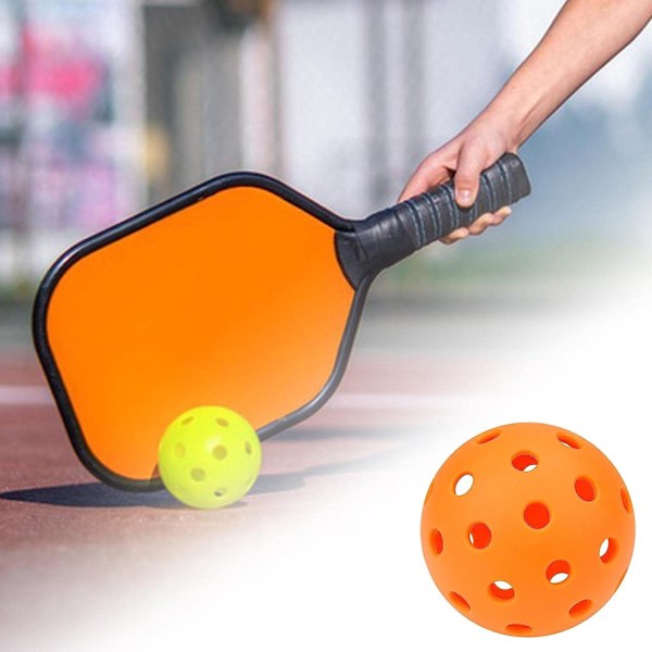 Luminous Pickleball Ball Professionell Kvalitet 40 Hål Tävling Boll Speciellt Utformad för Utomhusbanor Sanktionerad Turneringsspel