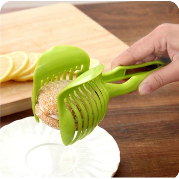 Set med 2 potatis tomat lök citron grönsaksfruktsskärare E