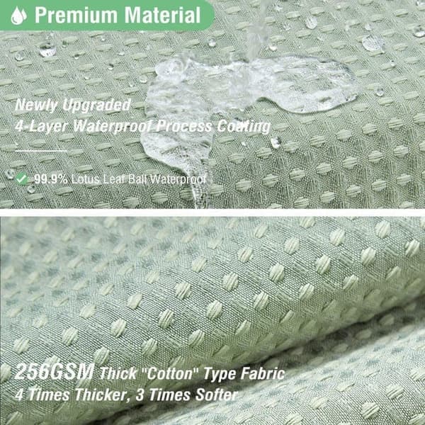 Duschdraperi 180×180/180×200 cm - Mögelresistent Duschdraperi med | Extra Tåligt Vattentätt Material