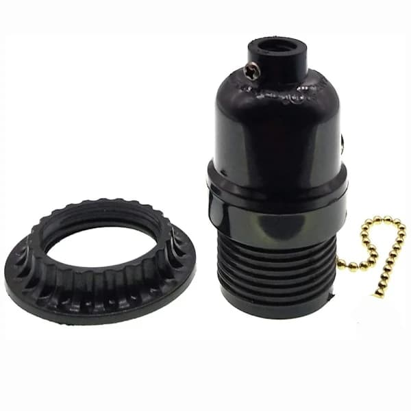 HA-Bakelit E27 Lampfot Lampfot Lampbas