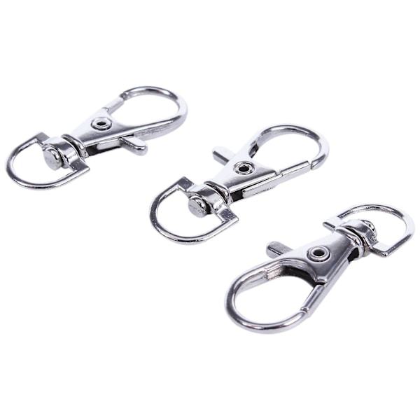 60 stk. Metall Hummer Trigger Swivel Clasp Hooks Clip Buckle Smykkefremstilling Kunsthåndværk Nøglering Ke