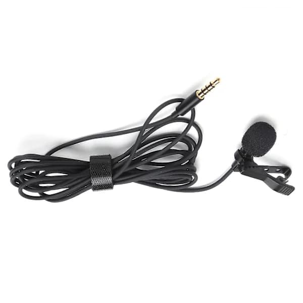 Kablet Lavalier Mikrofon Clip-on Reversmikrofon Mini Bærbar Støjreducerende til Broadcasting