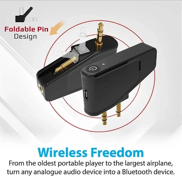 Bluetooth 5.3 Flyadapter A2DP Sender for Aon40 50 Trådløs Støyreduksjon