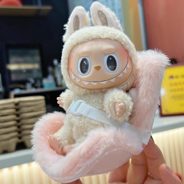 [HH] 17cm Labubu Monsters Kläder för Labubu Docka Labubu Bilsäkerhetssäte 17cm 4