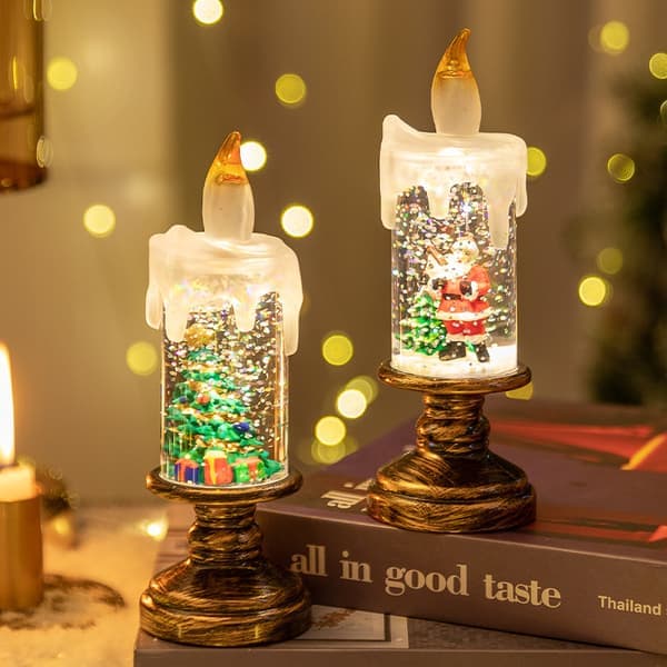 4-pack flytande LED-ljus - Juldekoration Belysning Sovrum Vardagsrum Fest