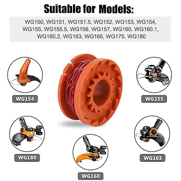 3 kpl Wa0010 Vaihtosilmukkarulla Worx Wg154 Wg163