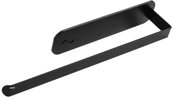Magnetisk Køkkenrulleholder, Ingen Boring Kulstofstål Køkkenopbevaring Til Standardruller, Sort