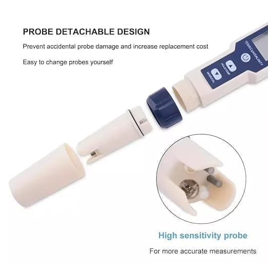 Digital pH-måler for vann - IP67, vanntester med bakgrunnsbelysning