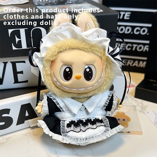 [HH] Labubu Kläder Universal Sittande Stående Plyschdocka Designkläder Tillbehör Blind Box Labubu Kläder style 2