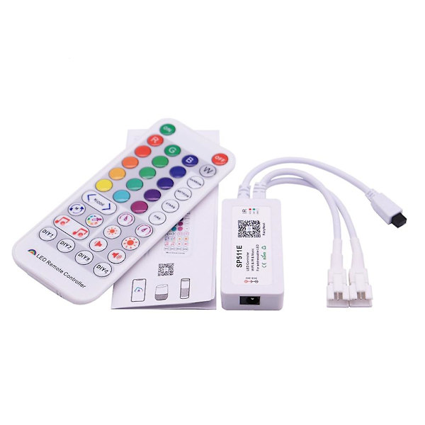 Sp511e Wifi Musik LED-controller til Ws2812b Ws2811 Adressable Pixel RGB LED-strip Output Smart Vo