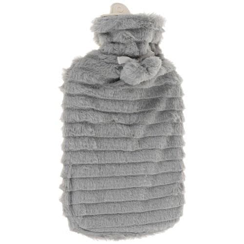 |HH| Suuri kuumavesipullo 2L kumia, jossa on pehmopäällinen.