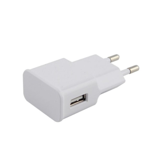 5V 2A USB väggadapterladdare (vit)