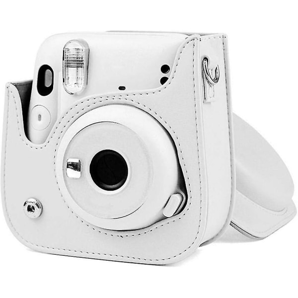 Fashional Mini Kamera Etui Taske, Simpel Og Smuk Kamera Beskyttelsesdæksel, Til Instax Mini 11 Kamera, (hvid)