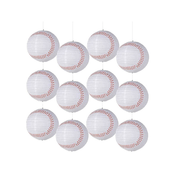 8 tuuman baseball-paperilyhdyt urheilujoukkueen juhlat baseball-riippuvalaisin softball-juhlakoristeet