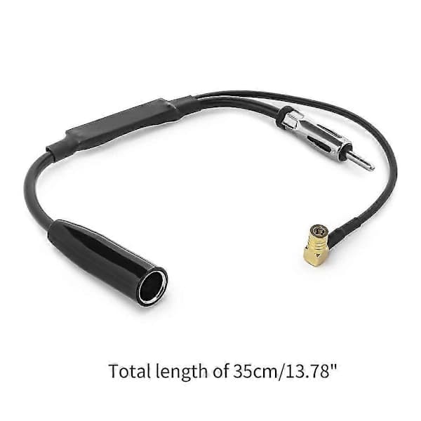 HA~Päivitetty DAB-autonantenni Splitter SMB -sovitin DIN-liitin Autoradio DAB+ -antenni