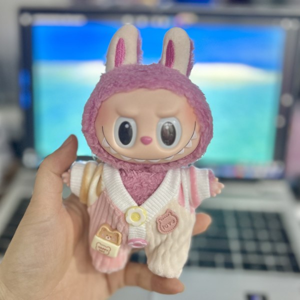 [HH] Kawaii Kläder Outfit Tillbehör för Kpop Labubu Idol Dockor Overall Set Kläder 76
