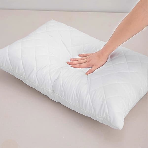 Pillowcases 2-pack Quilted Ultra Soft Anti-allergenic Pillowcase Breathable and Comfortable Microfiber 48x74 CM