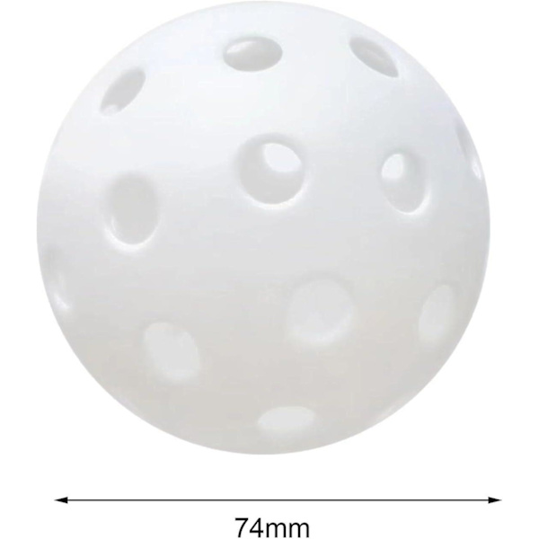 Luminous Pickleball Ball, 40 Hål Hållbar Speciellt Designad Standard, Träning 74mm Pickle Ball Vuxen för Inomhus Utomhus Turneringsspel