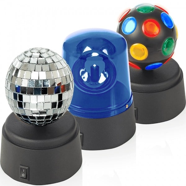 /HH/3-pakning Discokuler. Perfekt for det lille dansegulvet. Diskolampe 150