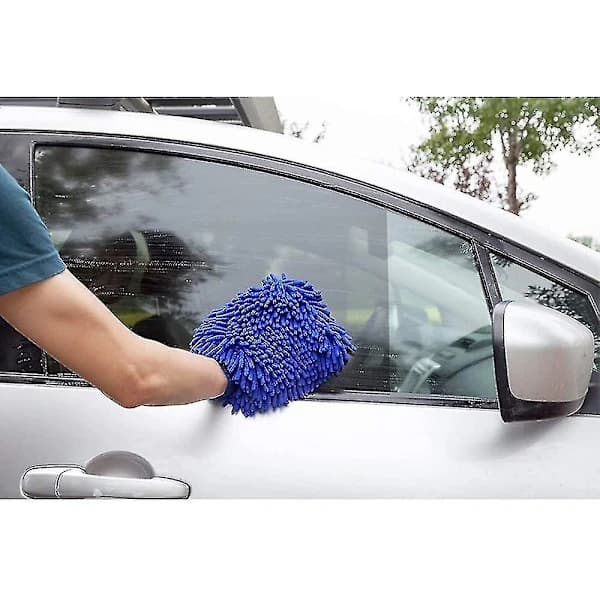 Biltvättvantar, Mikrofiber, Vattentätt Rengöringskit för Biltvätt