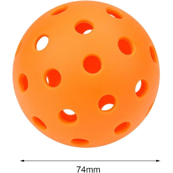 Luminous Pickleball Ball Professionell Kvalitet 40 Hål Tävling Boll Speciellt Utformad för Utomhusbanor Sanktionerad Turneringsspel