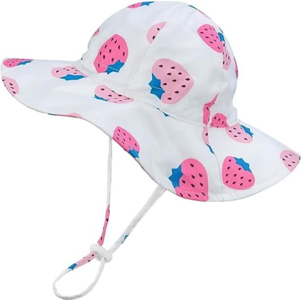 Baby Girl Sun Hat Floppy | UPF 50+ Aurinkosuojalla Varustettu Leveälierinen Kesähattu